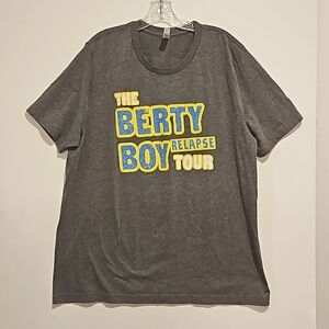The Berty Boy Relapse Tour short sleeve graphic concert tee 2XL city date UNISEX